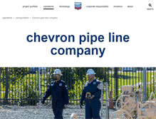 Tablet Screenshot of chevronpipeline.com